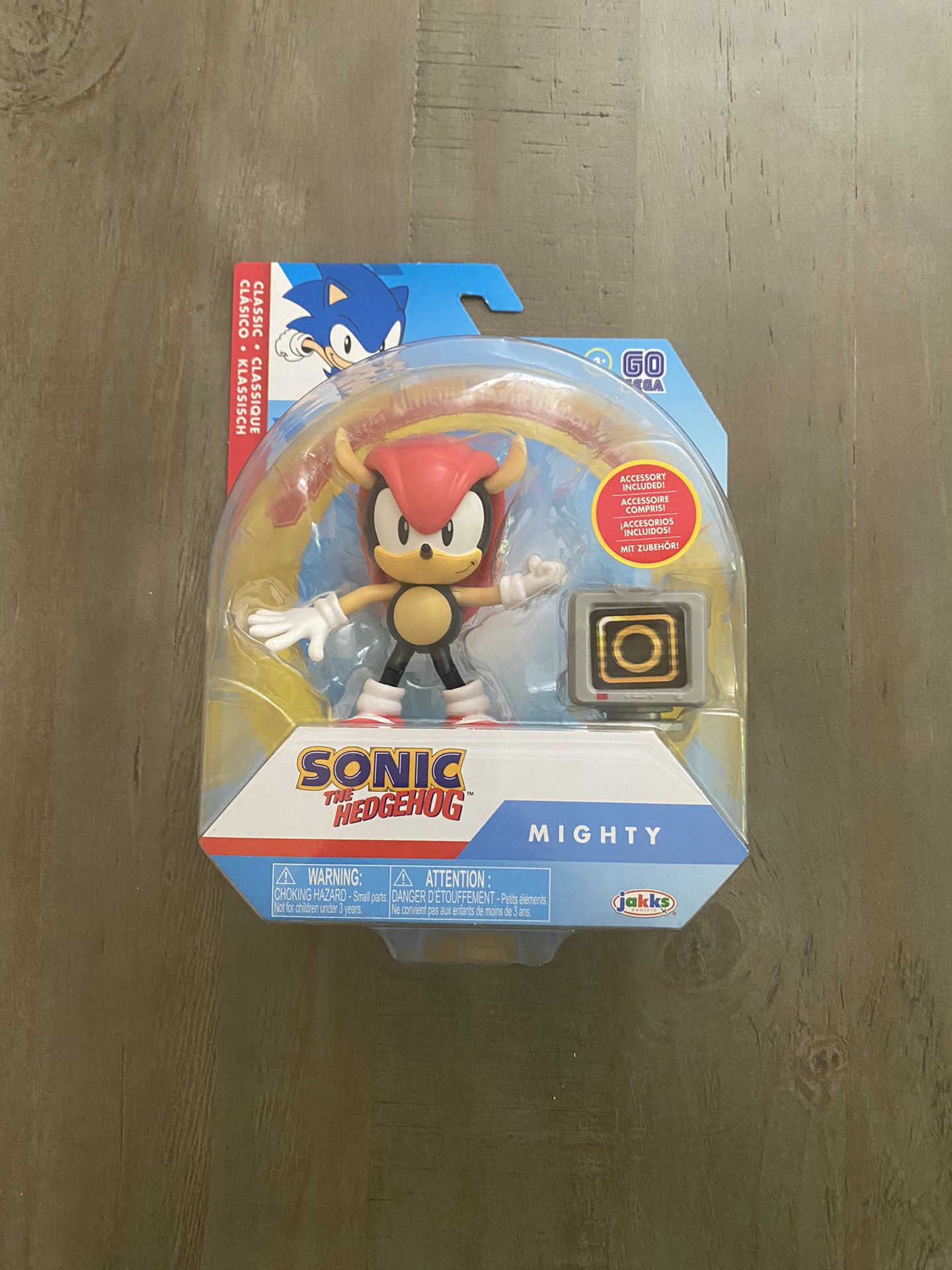 In Hand, Brand New, Never Opened Jakks Pacific Classic Sonic the Hedgehog - Mighty - 4” Figure