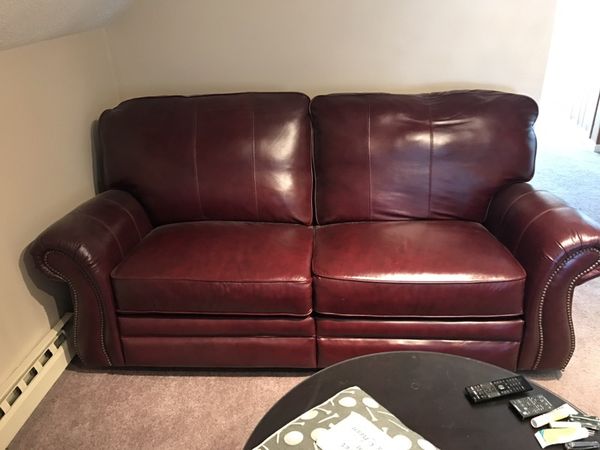 Brand New Double Reclining Leather Sofa For In Cranston Ri Offerup