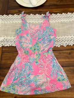 Like New Lilly Pulitzer Size 6-7 Girls Romper Dress