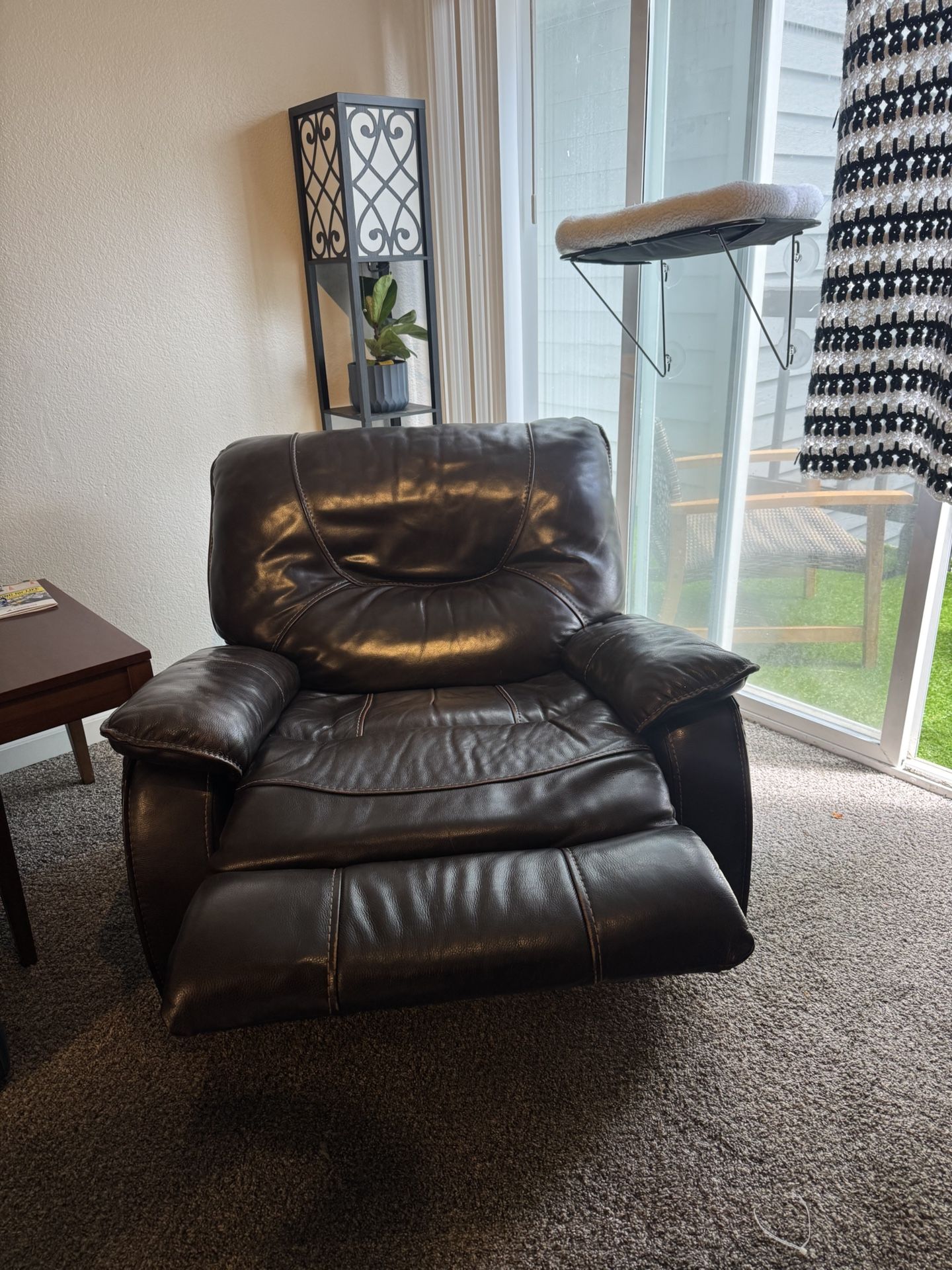 Brown Leather Recliner