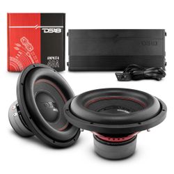 Bass Package: Dual 12" Subwoofers with Monoblock Amplifier and Installation Kit