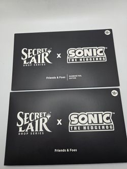 MTG Secret Lair x Sonic Friends And & Foes Rainbow Foil AND NON Foil Sealed