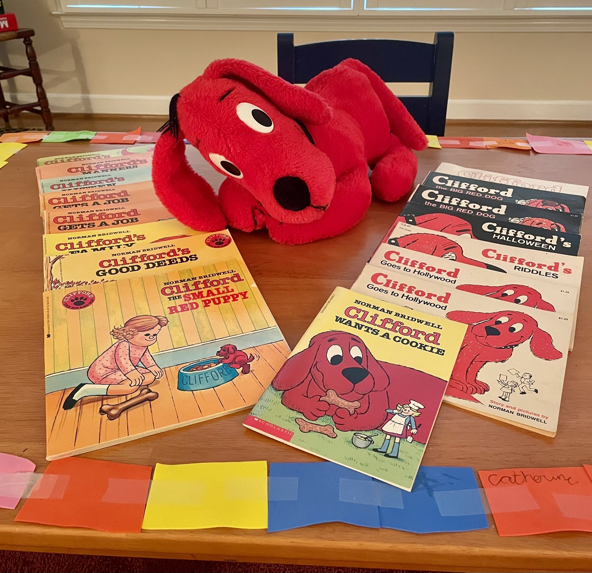 Clifford the Big Red Dog with Children’s Books