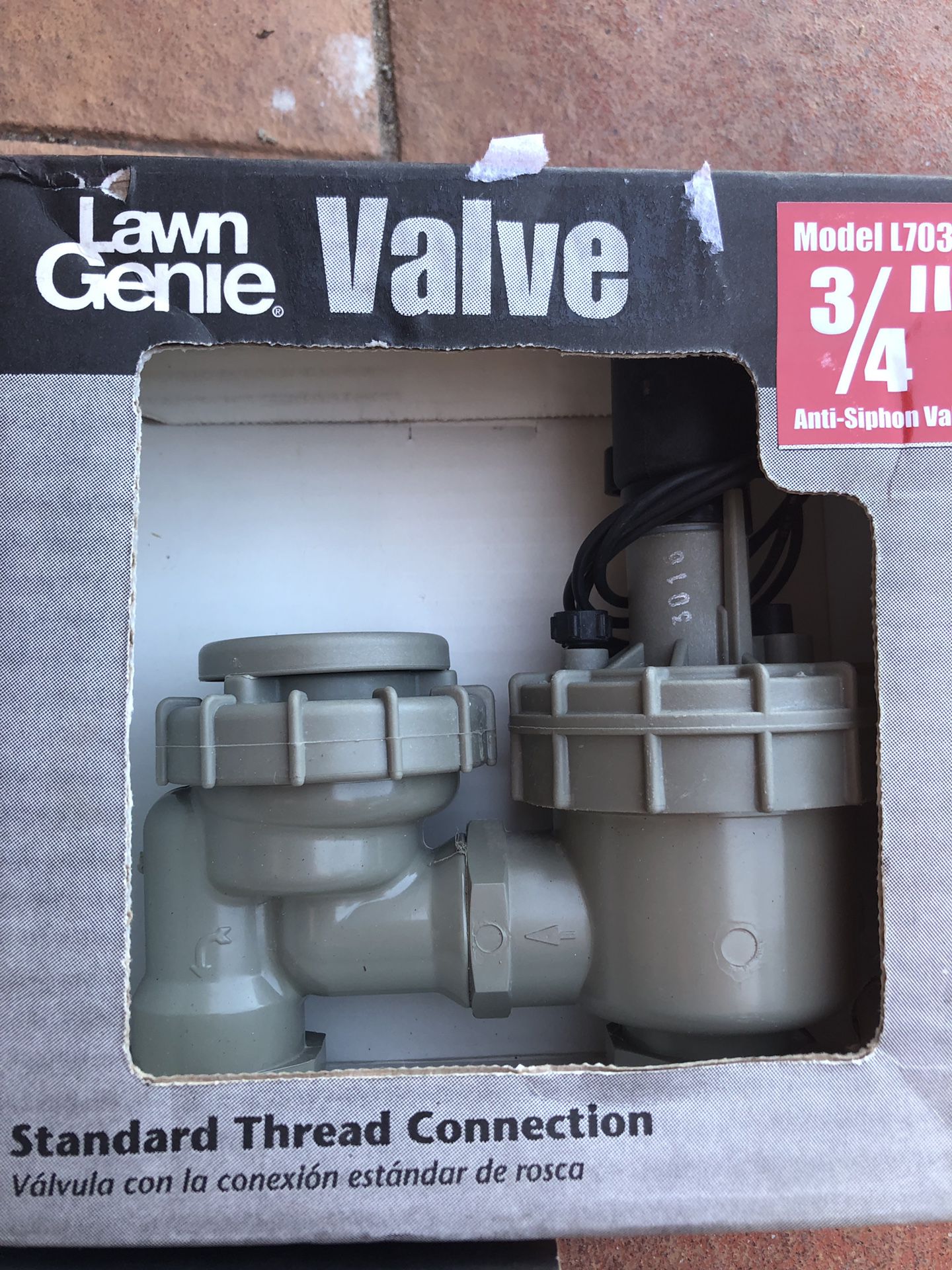2 Lawn Genie anti siphon sprinkler valves 3/4”