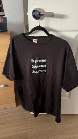 Supreme Ass Pizza Tee Triple Box Logo 2021 Size XL