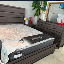 New 4pc Bedroom Set In Box 📦 Finance Available No Credit Needed 