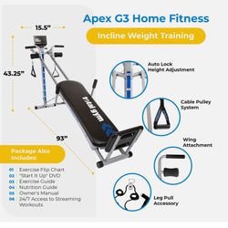 Total Gym Apex3 - Exercise Equipment - Work Out Equipment