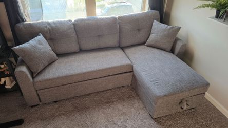 Sectional Pull-out Couch w/ Storage