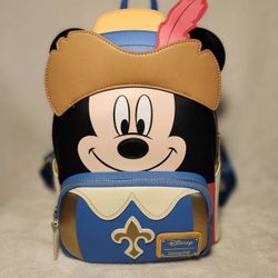 Mickey loungefly backpack 3 Musketeers