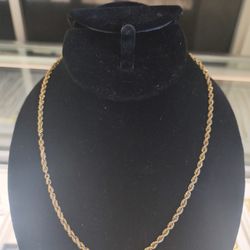 14k Solid Gold Rope Necklace 13.6 Grams 18 Long Layaway Available 10% Down If You Interested Please Make Sure You Ask For Maribel Thank You 