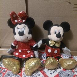 TY Disney minni & mikey mouse plush 
