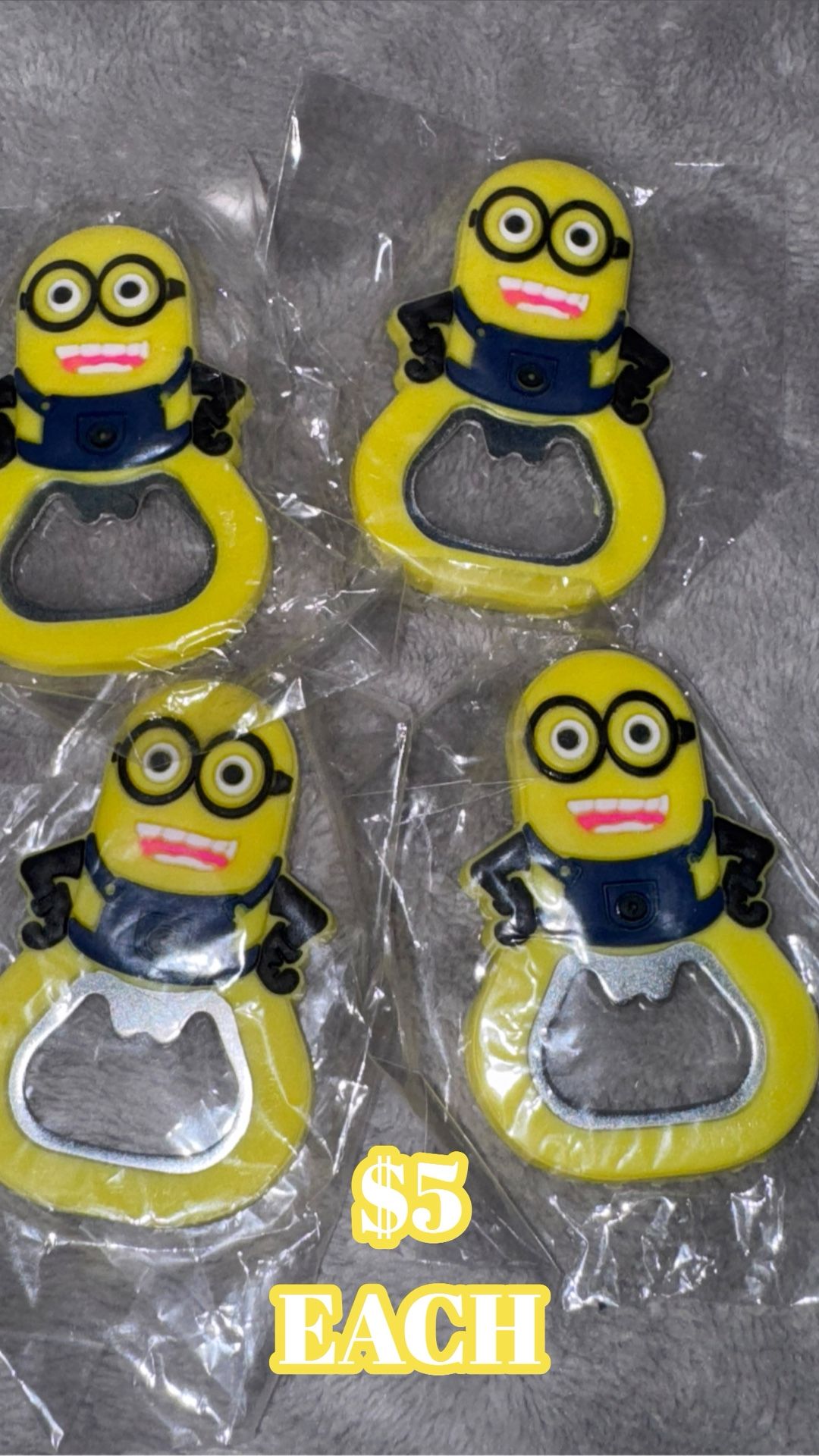 NEW ITEMS $ MINION BOTTLE OPENER! $5 EACH