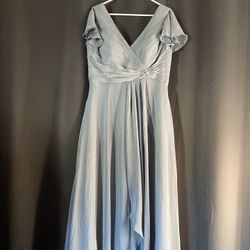 Dusty Blue Bridesmaid Dress