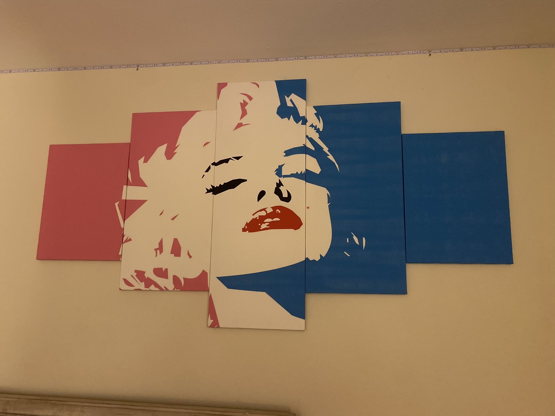 Marilyn Monroe Wall Decor Blonde Girl wall Canvas Frame