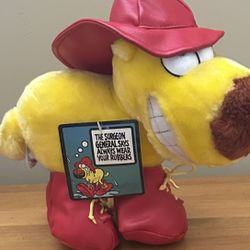 Vintage Grimmy Plush Dog