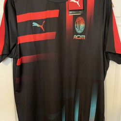 Puma AC Milan 2021/22 Men s Esports Football Jersey Size L Drycell - BNWT