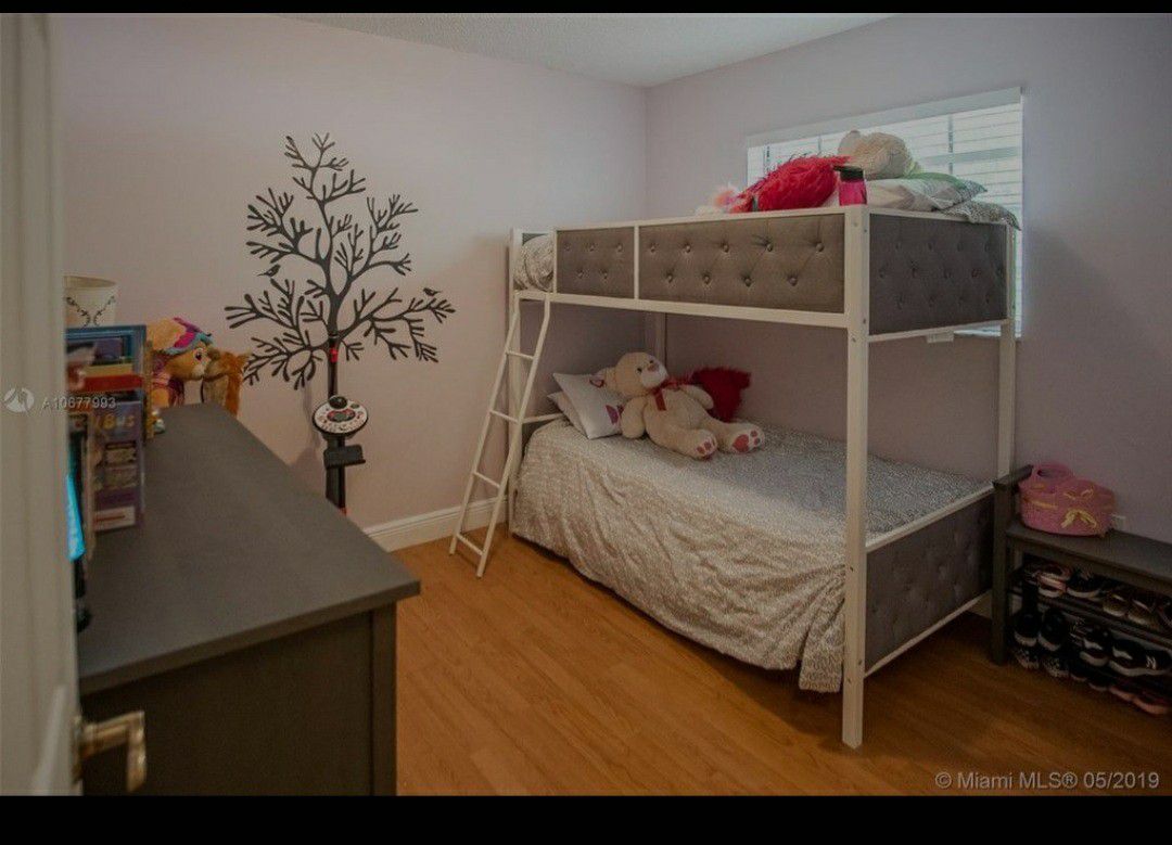 Twin bunk bed for sale (frame only no mattress)