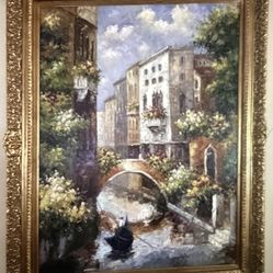 Oil Painting With Authenticity Certificate Attached Asking/$475.