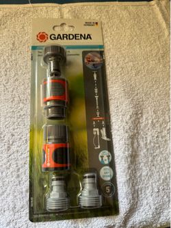 GARDENA 5-Piece Garden Hose Quick Connect Starter Kit – Made in Germany – New