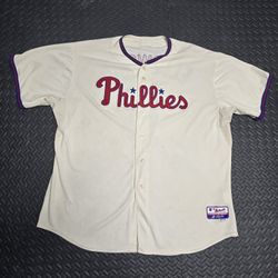 Philadelphia Phillies Majestic MLB Authentic Collection Jersey “Ellsworth” #3 – Size 60
