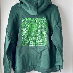 Green Turtle Sweatshirt/Hoodie, XXL