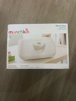 Munchkin Warm Glow Baby Wipe Warmer with Nightlight, Baby Wipes Warmer Dispenser for Newborn Diaper Changes, Retail $31.99
