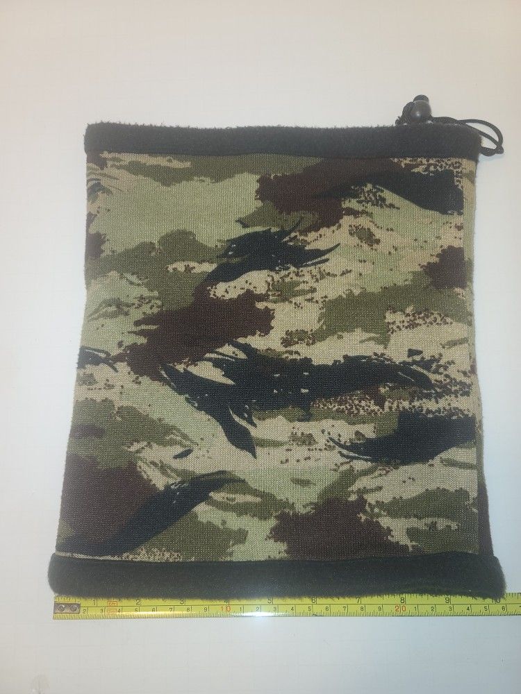Camouflage Printed Gaiter Scarf Fleece Lining And Adjustable Strap (Ts-E4)