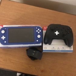 Nintendo Switch Lite And Controller 