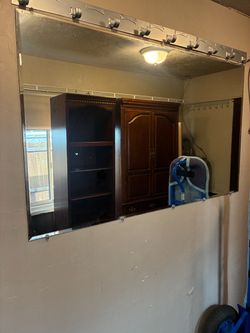 Large Frameless Wall Mirrors