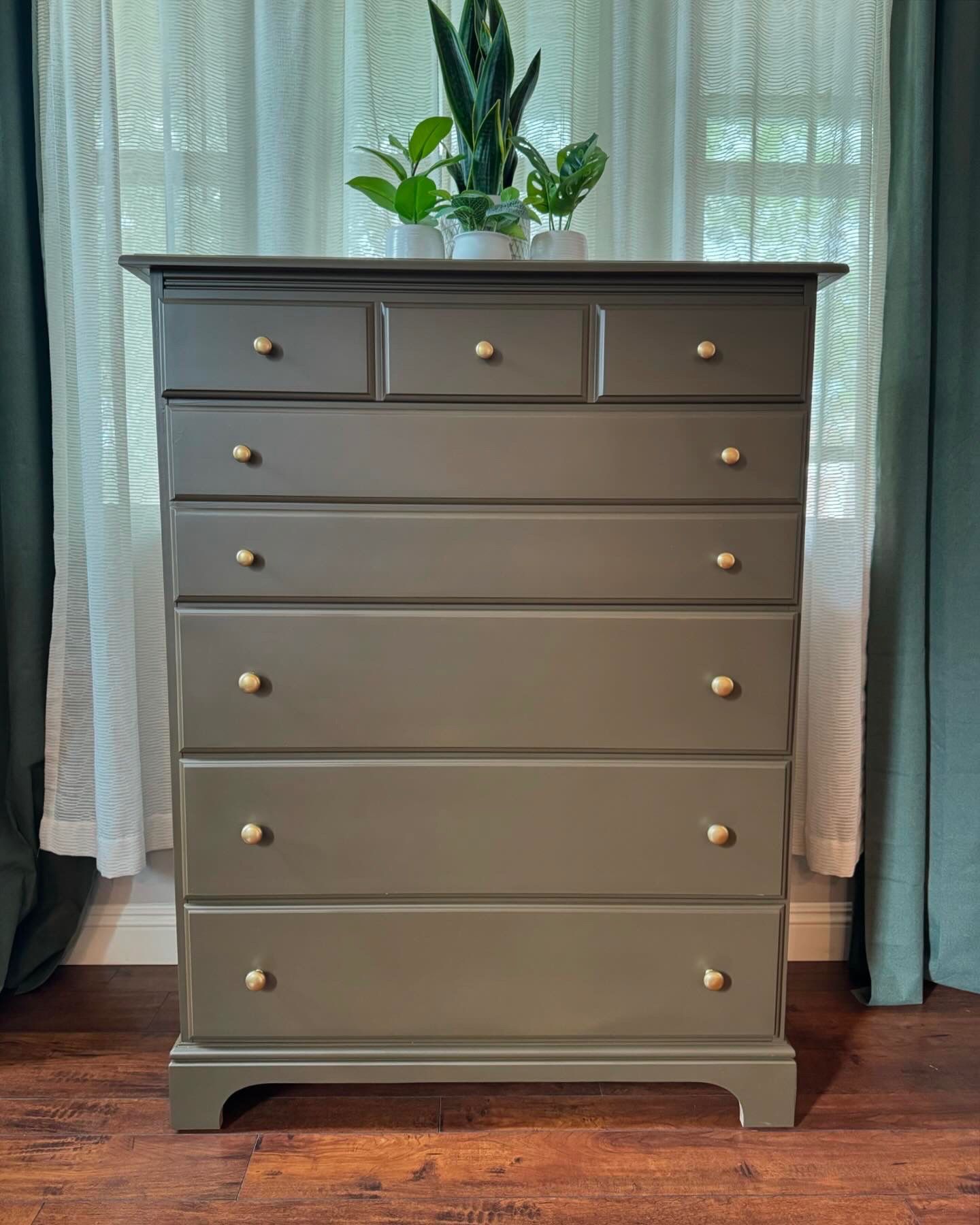 Refinished Tall Dresser