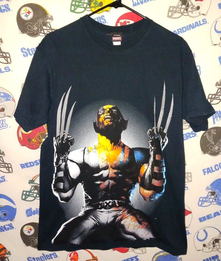 2000s Y2K Marvel Comics Mad Engine Wolverine Graphic Tee Shirt