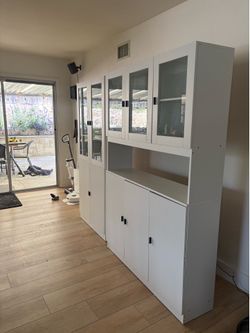 70in White Kitchen Pantry