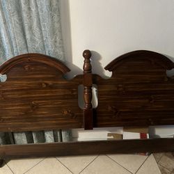 King Size Bed Headboard And Metal Frame 