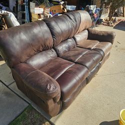 Brown recliner