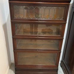 Antique Wood Book Case