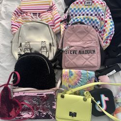 Mochilas Y Bolsas Para Niña / Girls Little Backpacks And Purse 