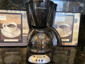 Coffee pot with two frames