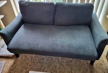Blue love seat