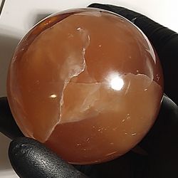 Honey Calcite Sphere 