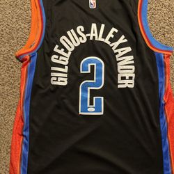 Shai Gilgeous Alexander Signed Jersey Oklahoma City Thunder JSA Certified