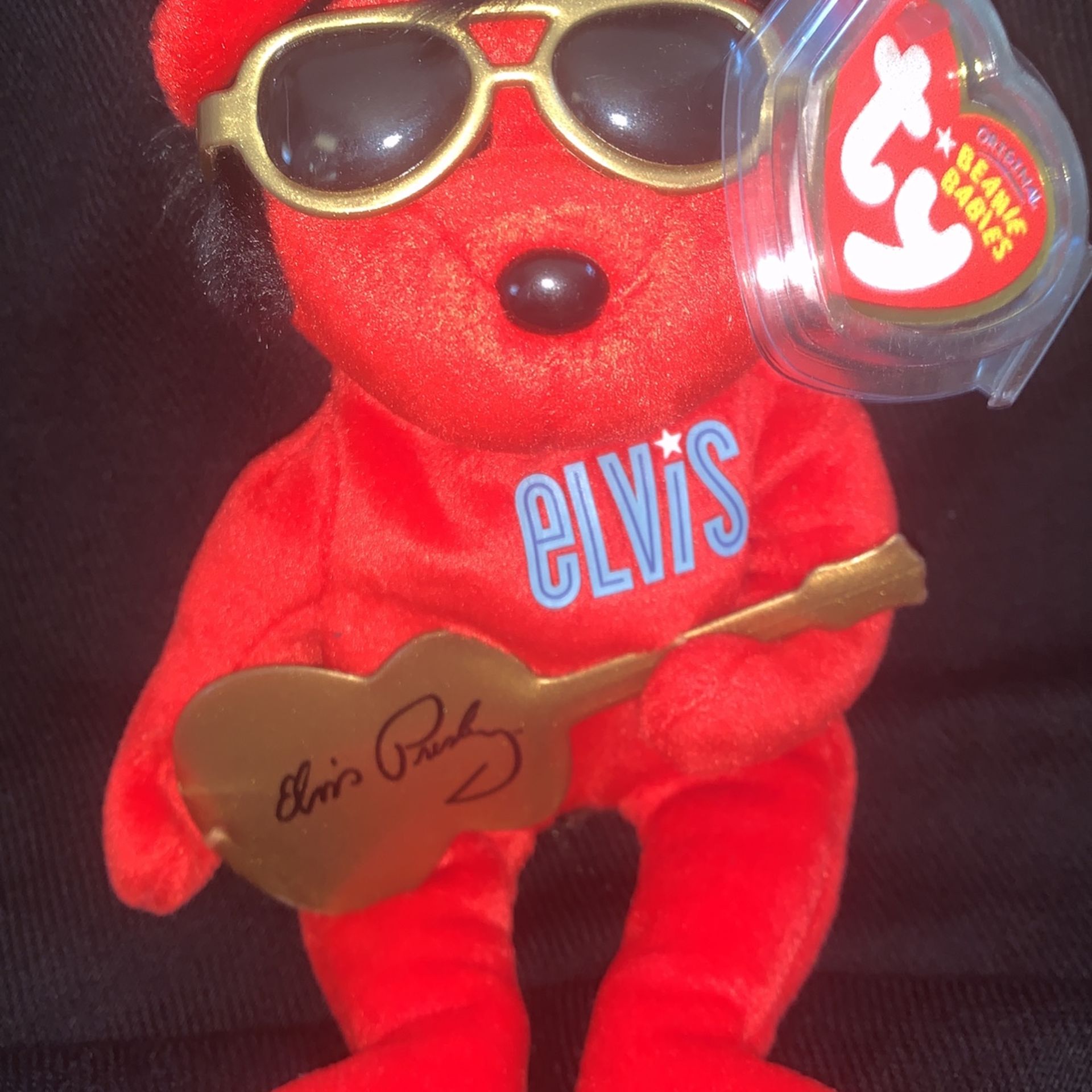 Ty ELVIS RED Beanie Baby Collection, Heartbreak Hotel, With Tag /tash