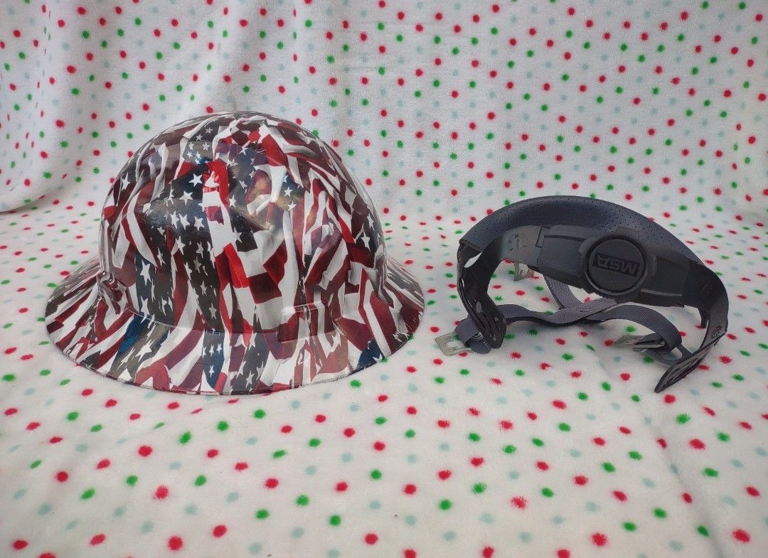 MSA 10204780 One Nation V-Gard Hydro Dip Hard Hat with Fast trac III
