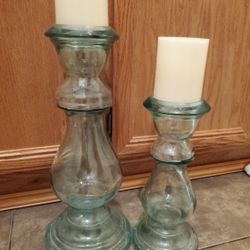 Glass Candle Holders
