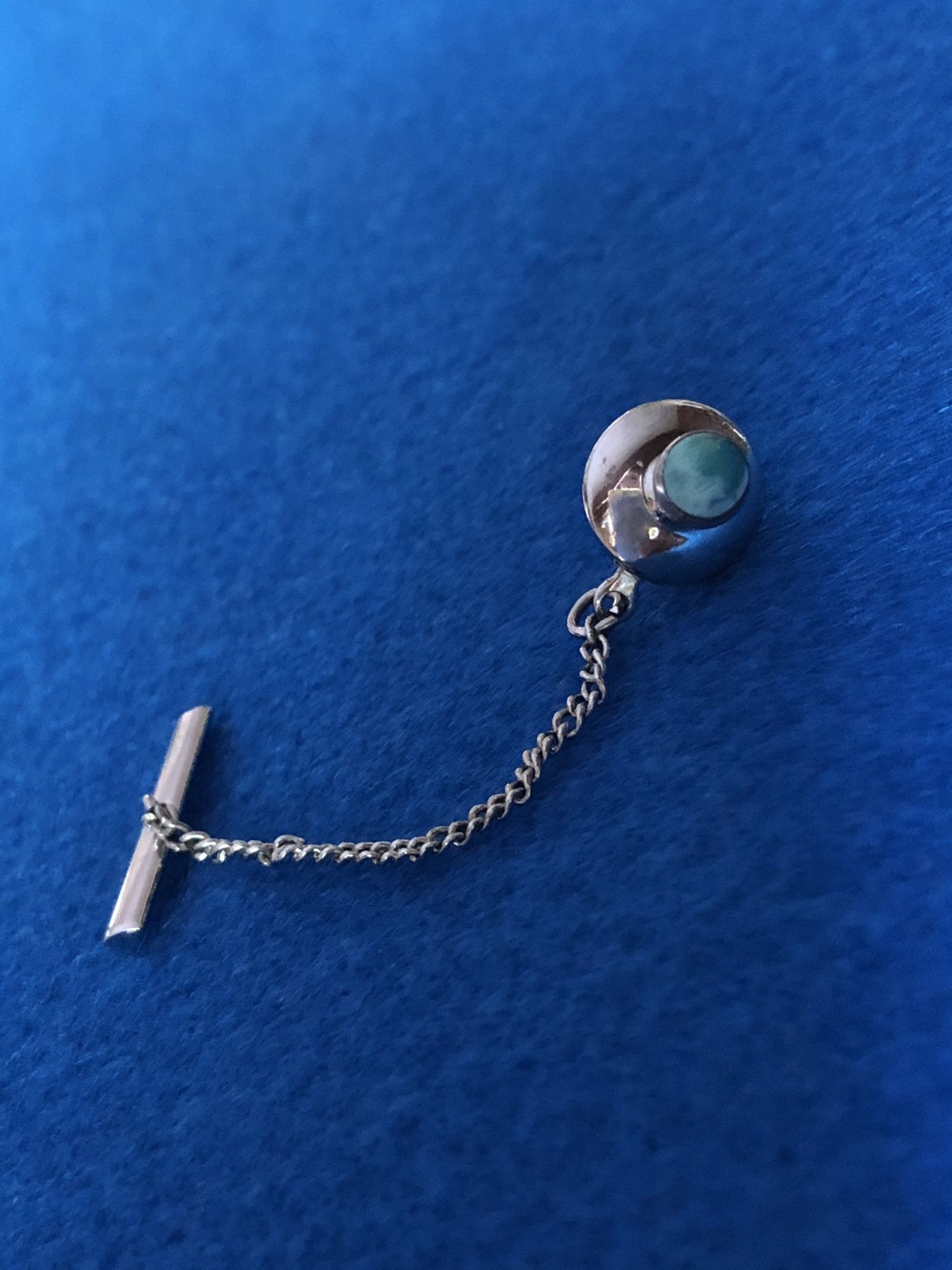 Tie Tack with Turquoise Bead
