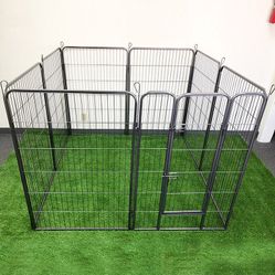 (New in box) $135 Heavy-Duty Pet Playpen Pet Crate Kennel Fence 48” Tall x 32” Wide x 8-Panel 