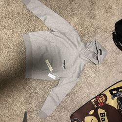 Size M Dark Oat Essentials Hoodie