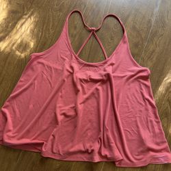 Old Navy Women’s Coral Ribbed Knit Strappy Tank Top size XL