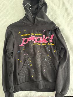 Sp5der Hoodie Black Punk Size Small