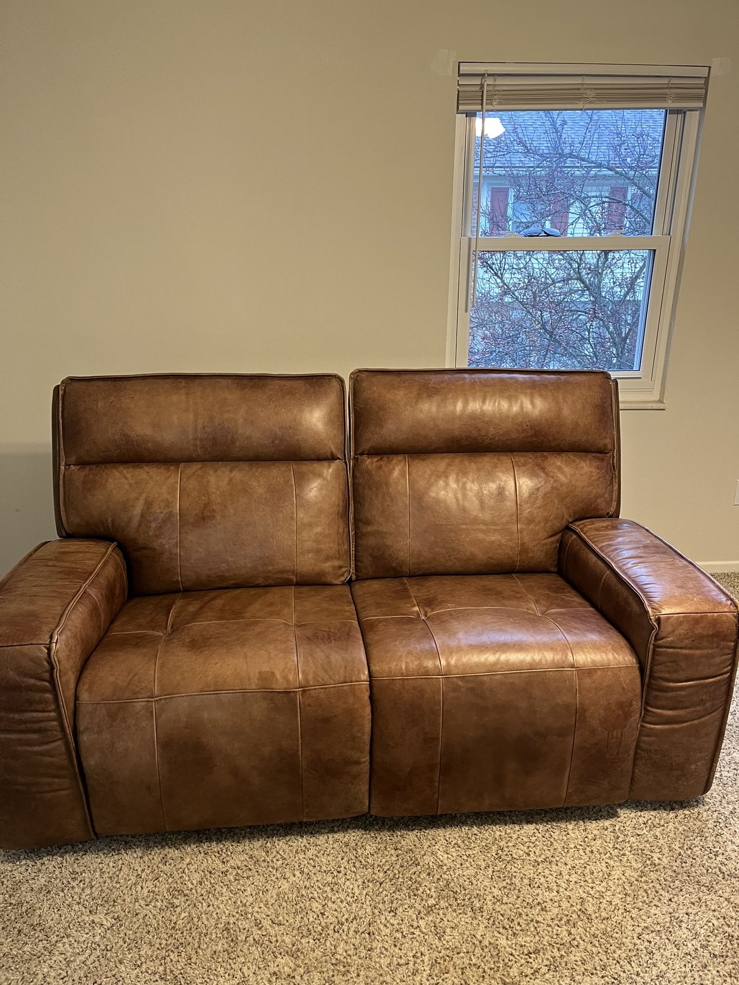 100% Top Grain Leather Sofa