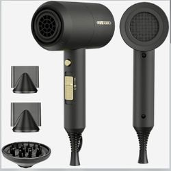Ionic Hair Dryer with Diffuser | Professional Blow Dryer for Curly, Frizzy & All Hair Types